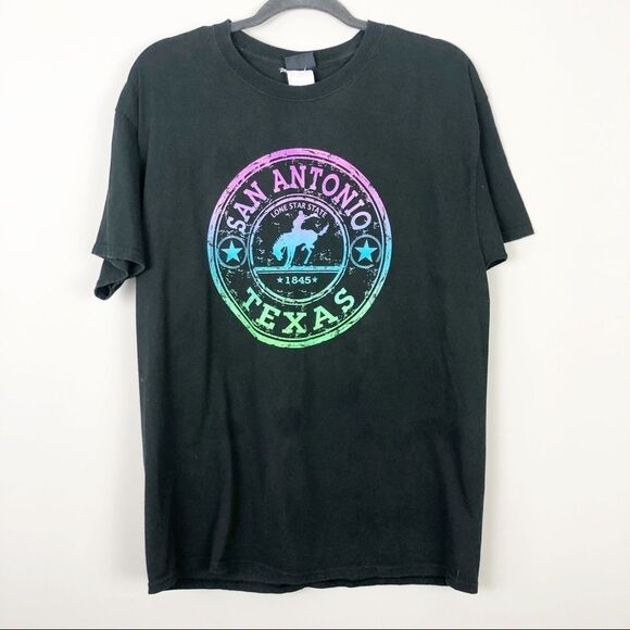 SAN ANTONIO TEXAS Converse Inspired Graphic Tee L - Picture 1 of 6